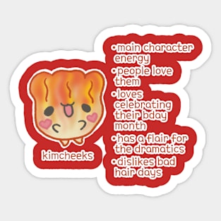 Kimcheeks Sticker